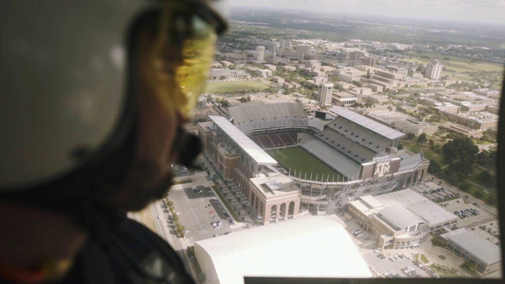 Everything is cooler from the air, especially Kyle Field.