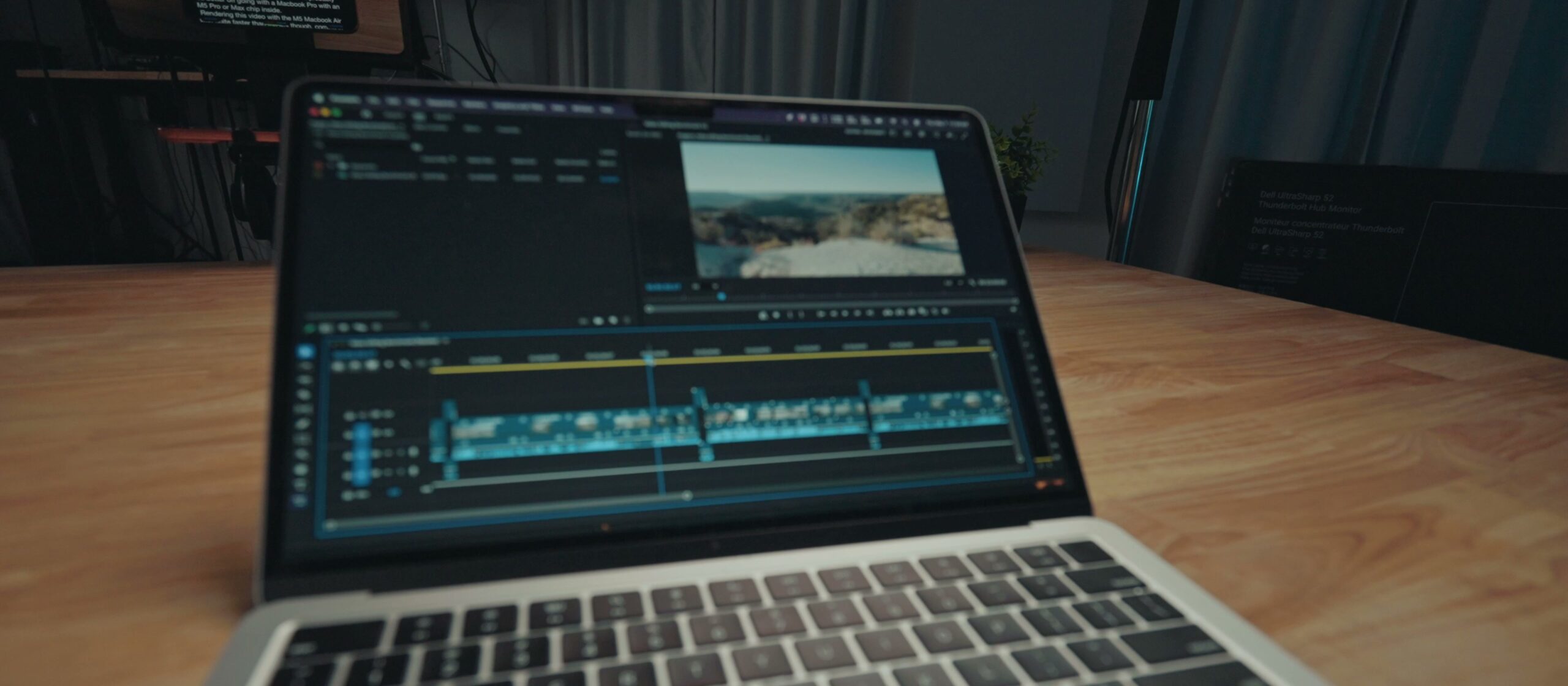 Premiere Pro project with high resolution footage on the MacBook Air