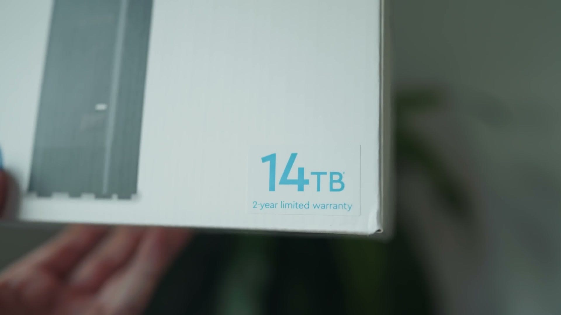 A 14TB hard drive box