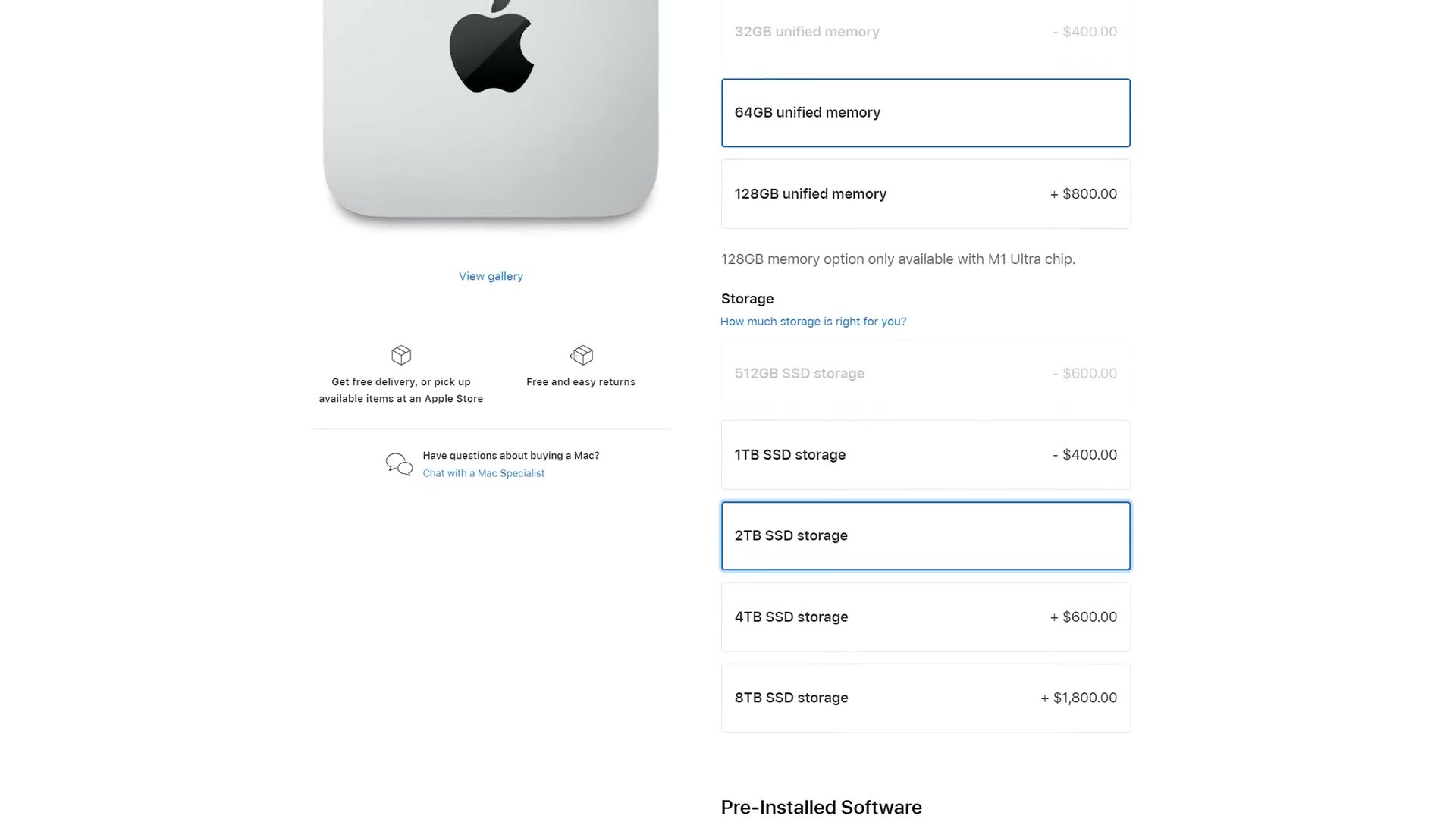 Configured beast Mac Studio price total