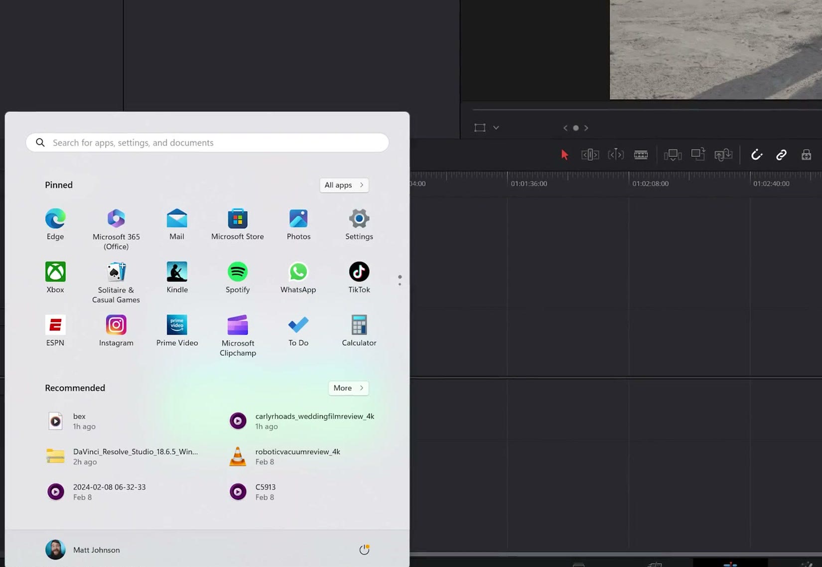 Searching for Blackmagic Proxy Generator in the Windows Start menu