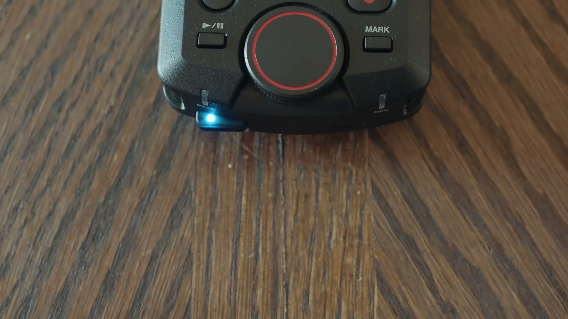 Recorder with the Bluetooth adapter connected