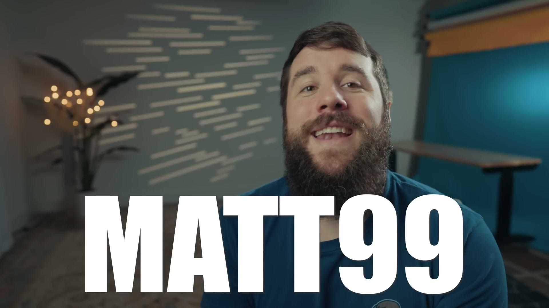 On screen text reading MATT99