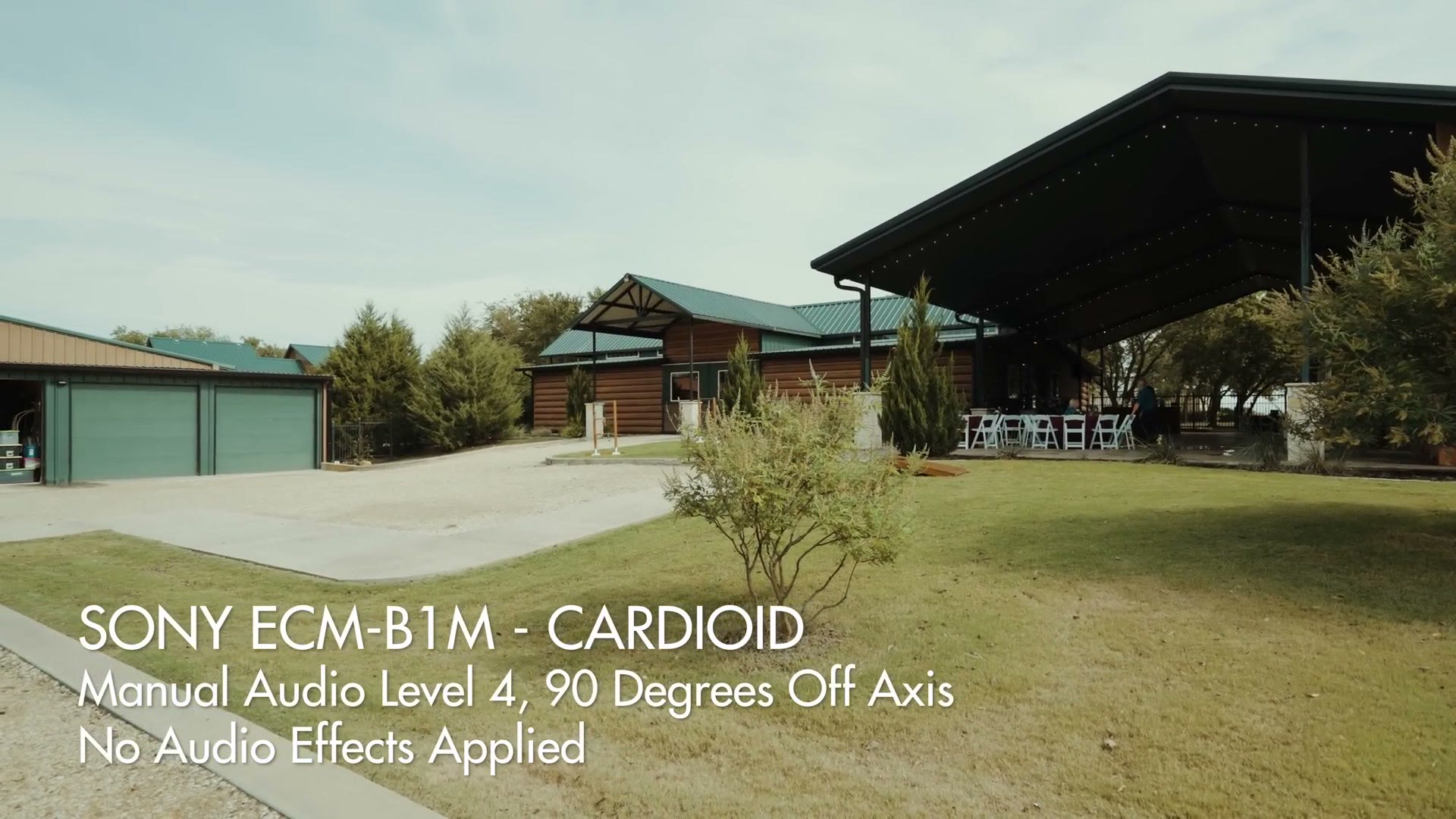 Cardioid audio test title card