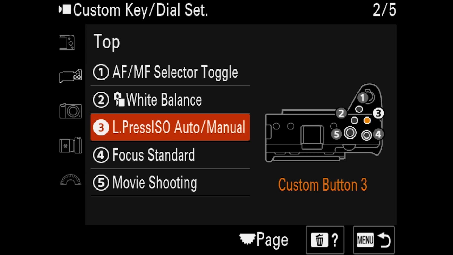 Sony camera display showing f/5.6 at 800EI and the L base ISO