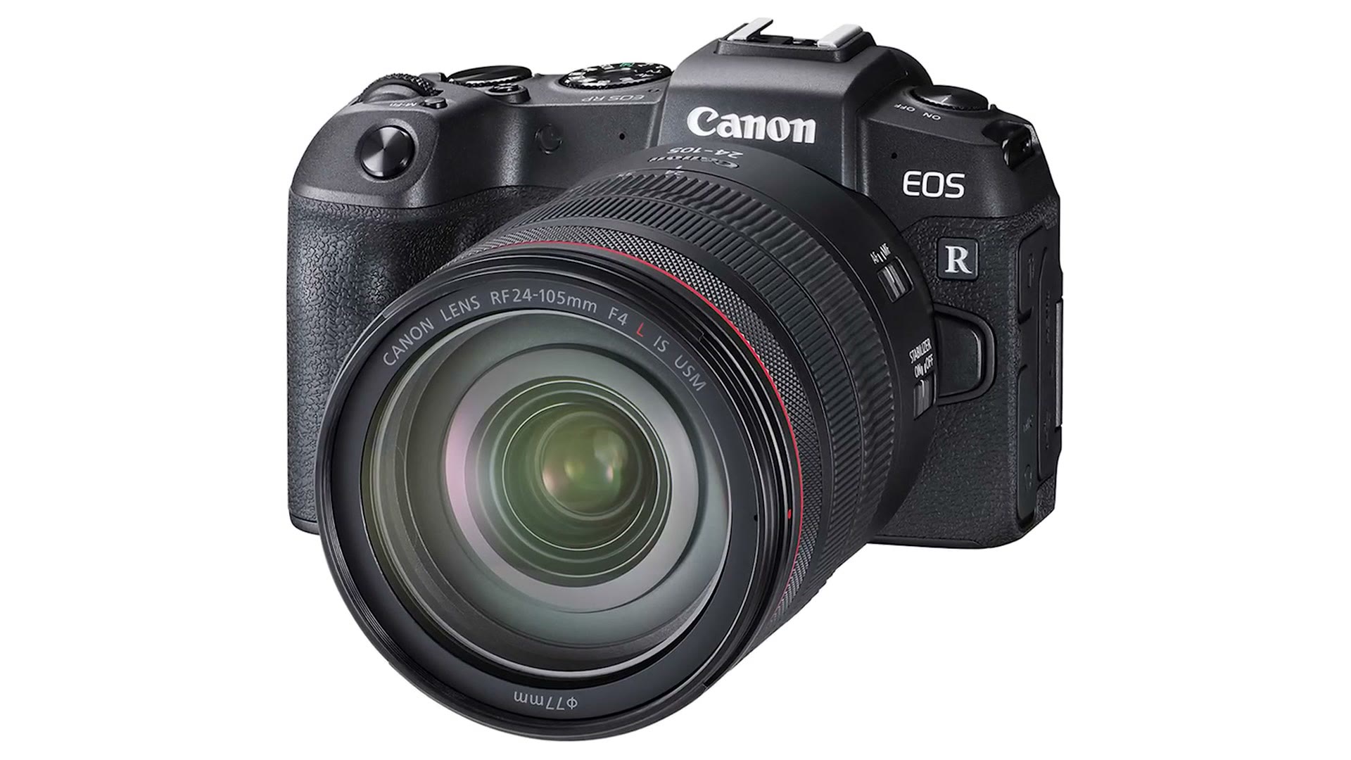 Canon EOS RP with the RF 24-105mm F4 L IS USM lens attached