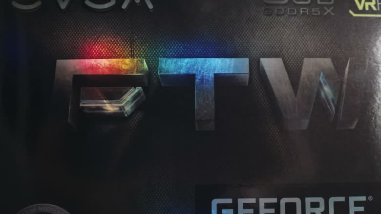 An EVGA GeForce GTX graphics card box with the FTW branding across the front