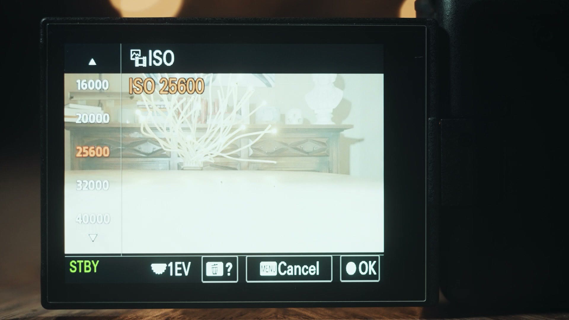 Sony FX30 Zebra Level Custom 1 menu with Lower Limit set to 94 plus