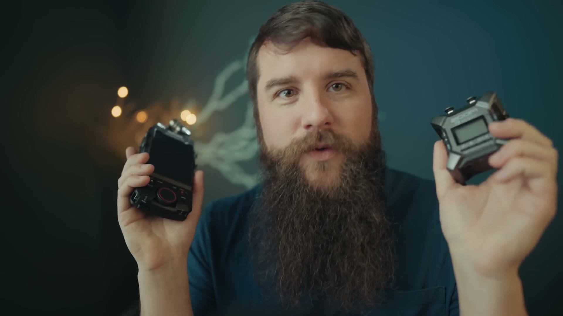 Matt holding both recorders