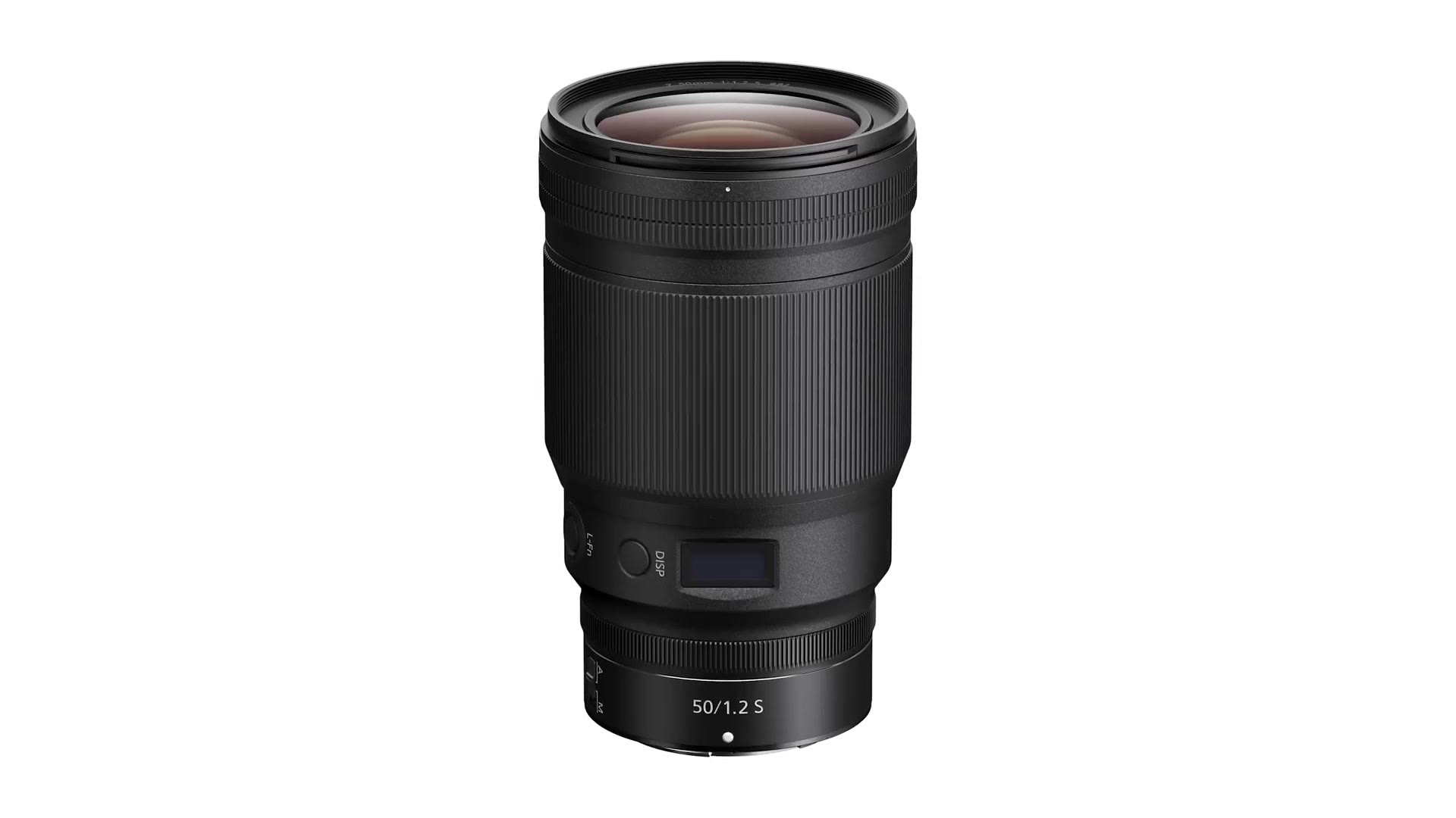 The Nikon Nikkor Z 50mm f/1.2 S lens shown against a white background