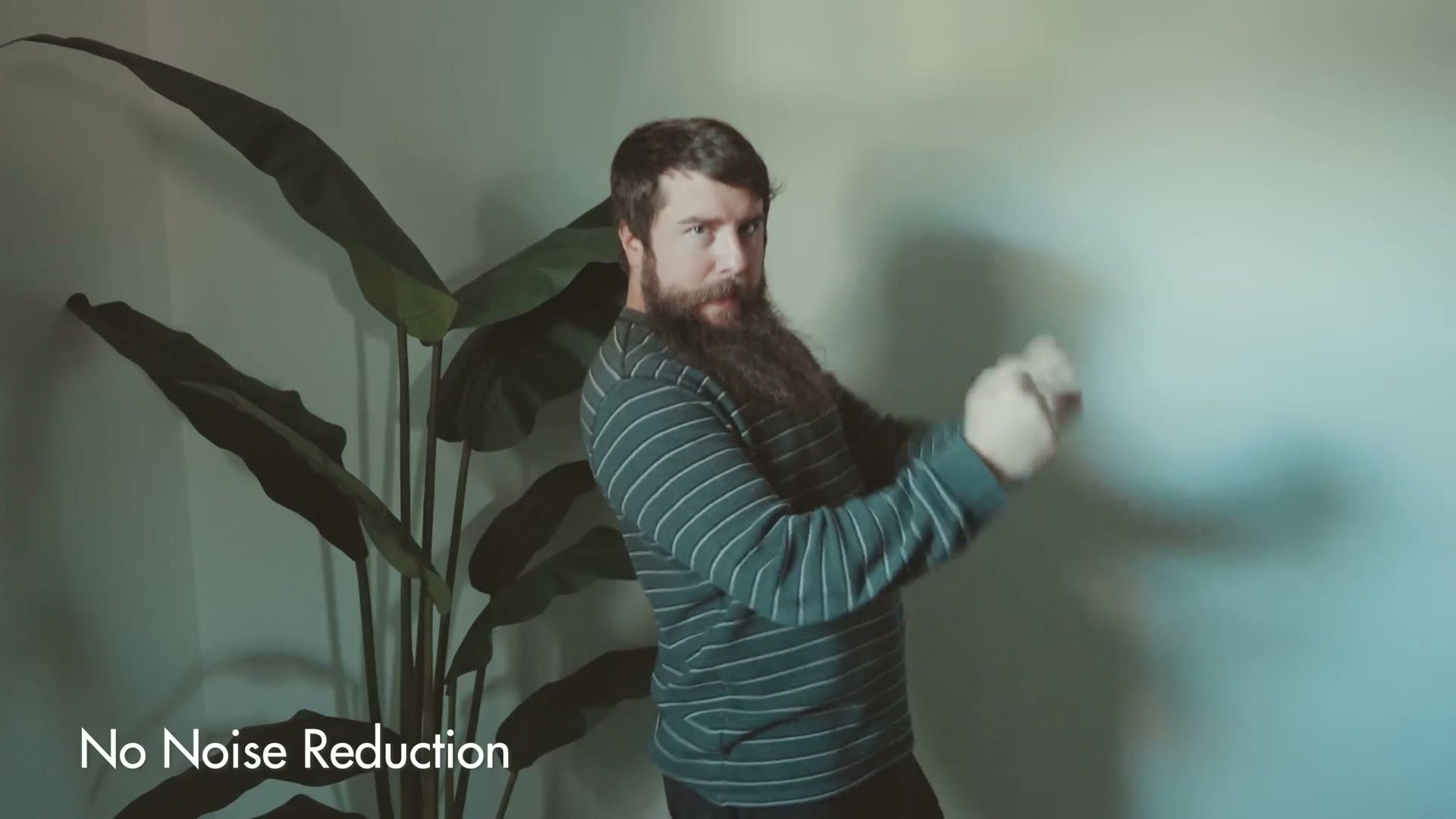 The clip with no noise reduction applied