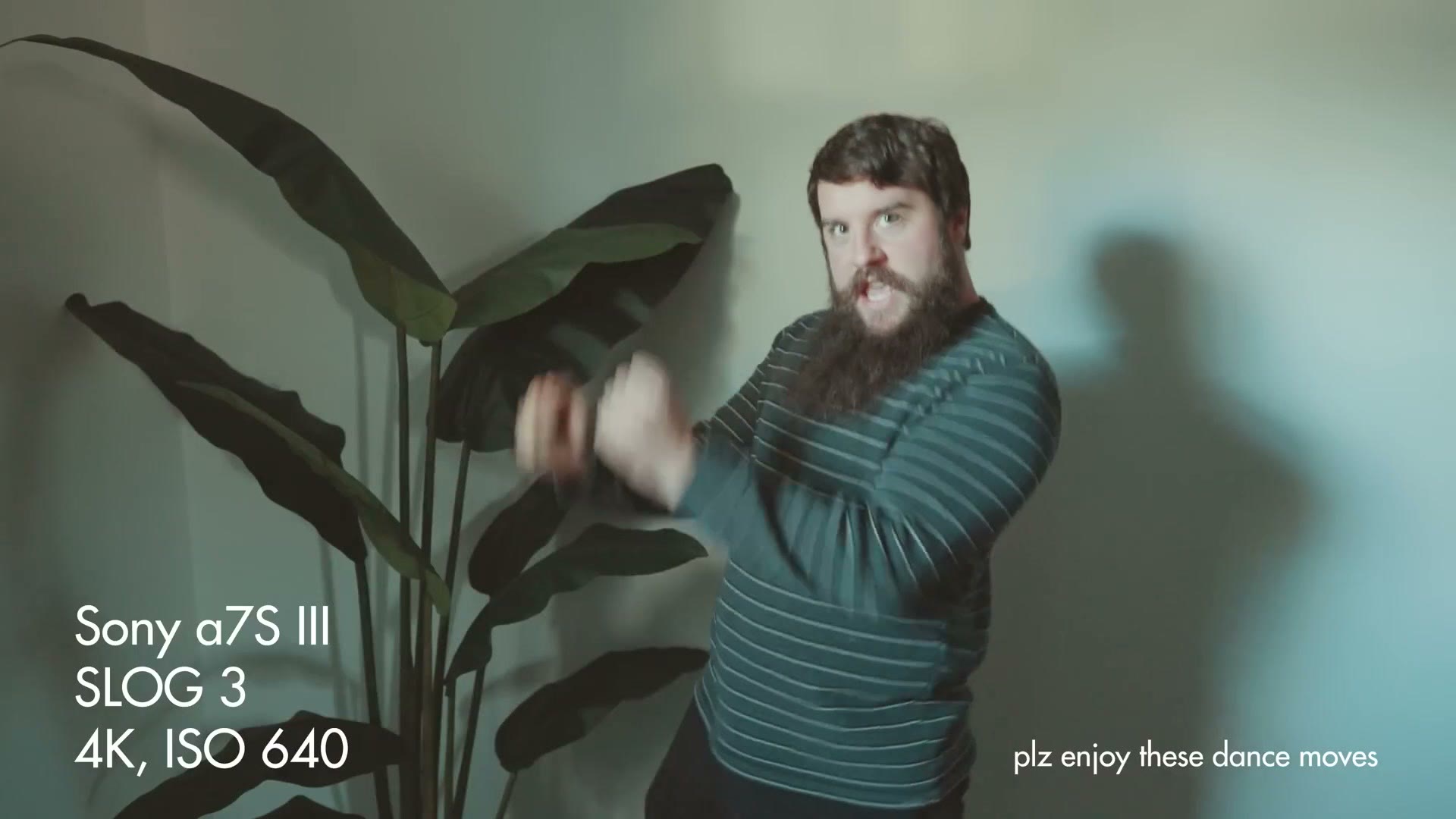 Noisy graded S-Log3 footage with heavy noise in the shadows