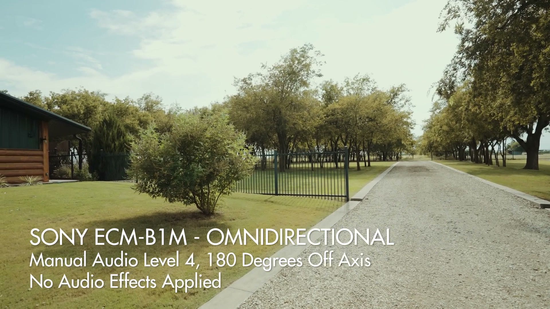 Omnidirectional audio test title card