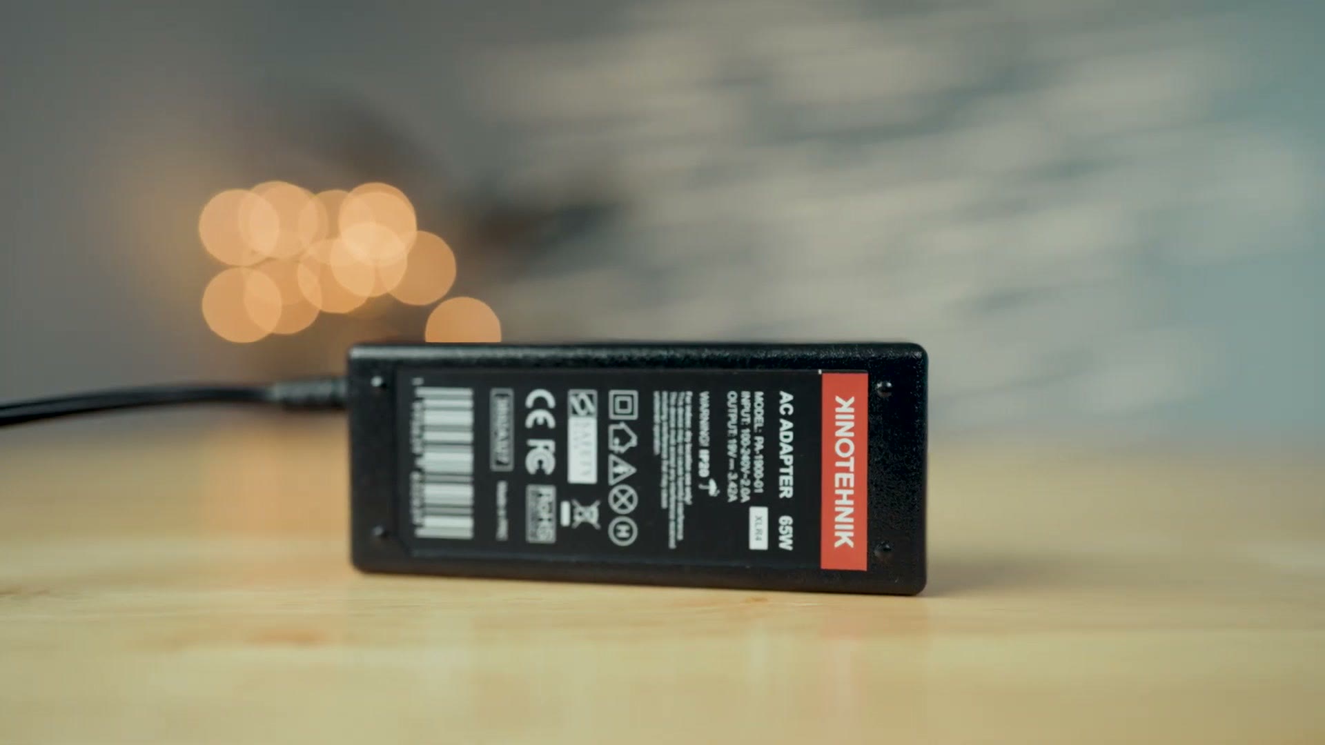 The compact AC power supply that ships with the Practilite 632