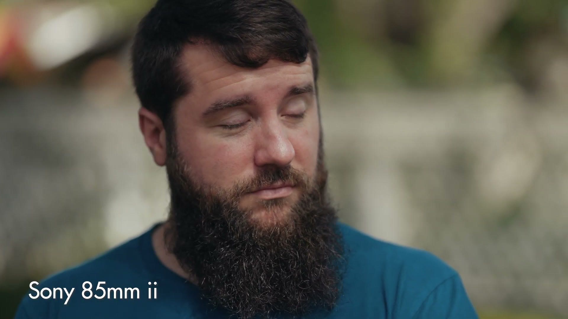 Portrait filmed on the Sony 85mm GM II with a heavily blurred background