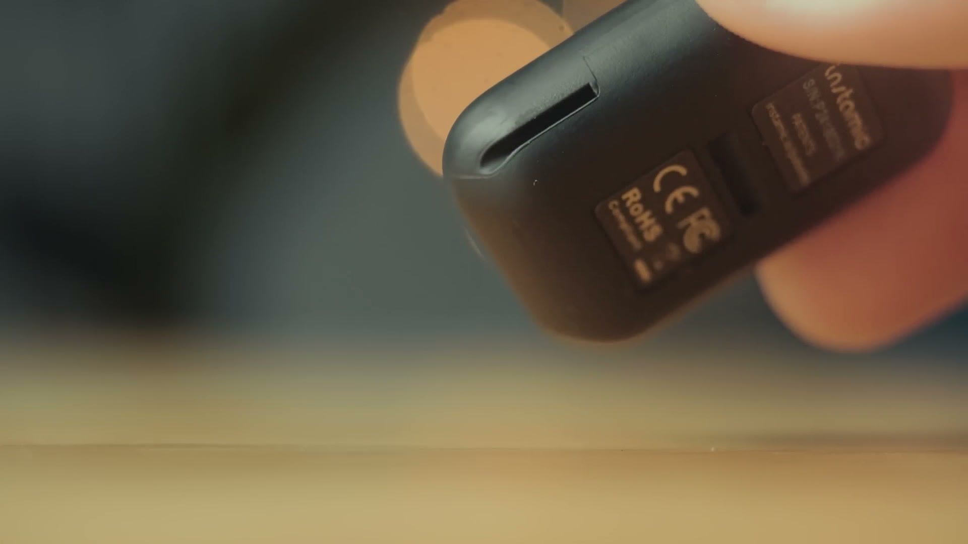Bottom of the Instamic Pro Plus C showing the USB-C port