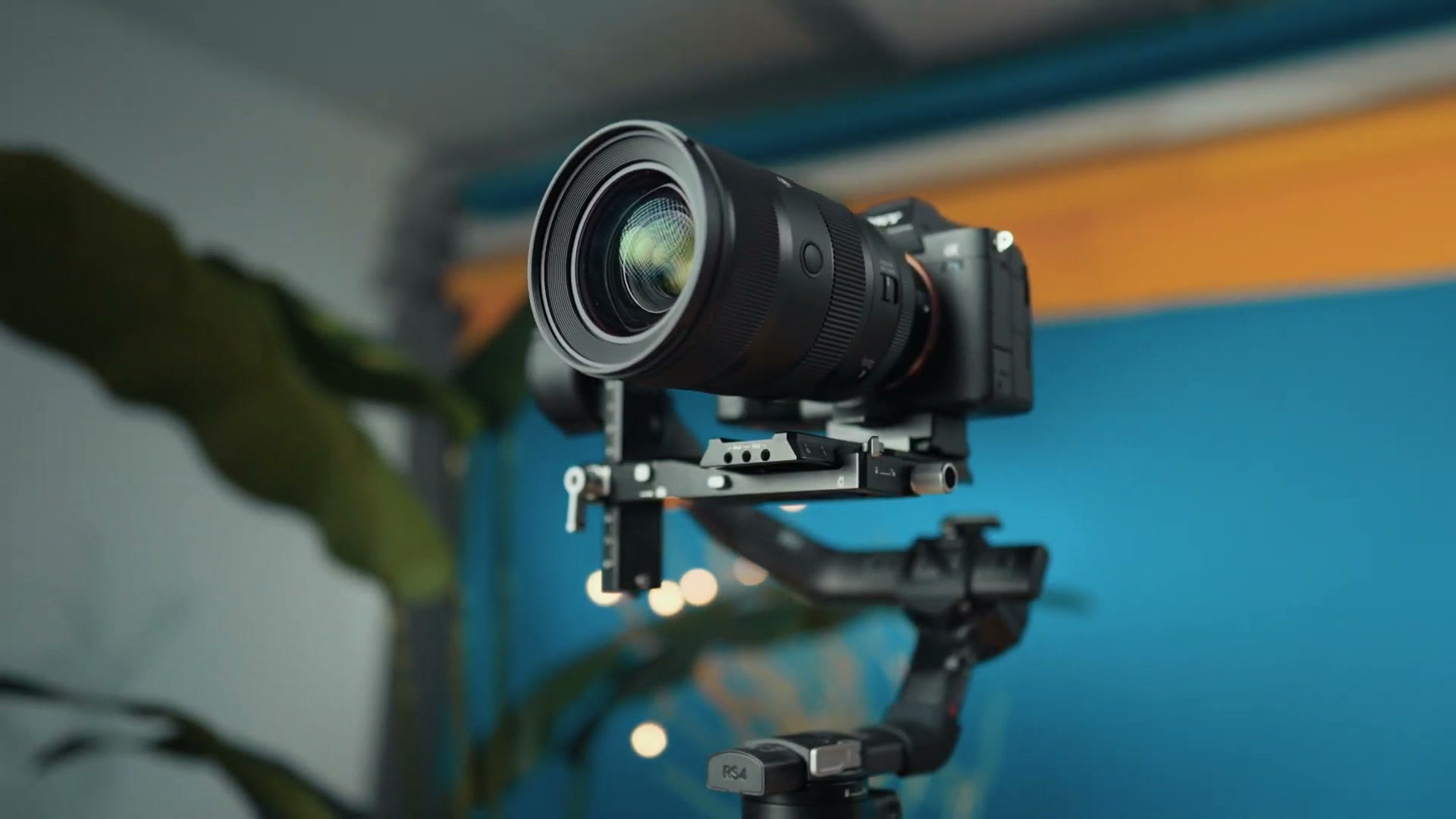 Sigma 28-45 mounted on a camera and gimbal