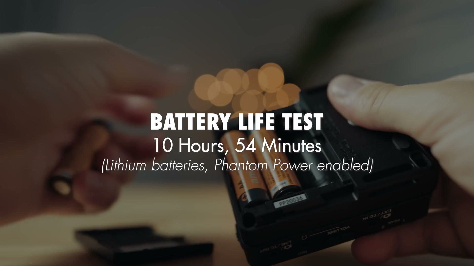Battery life test result graphic reading 10 hours 54 minutes