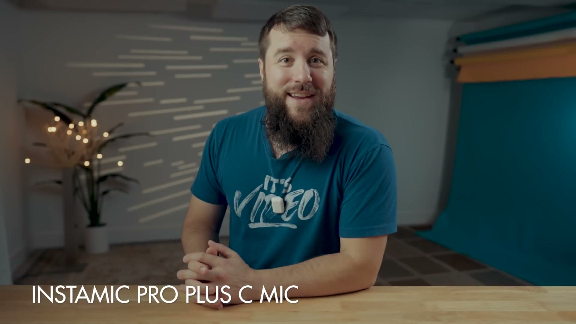 Audio quality test title card reading Instamic Pro Plus C Mic