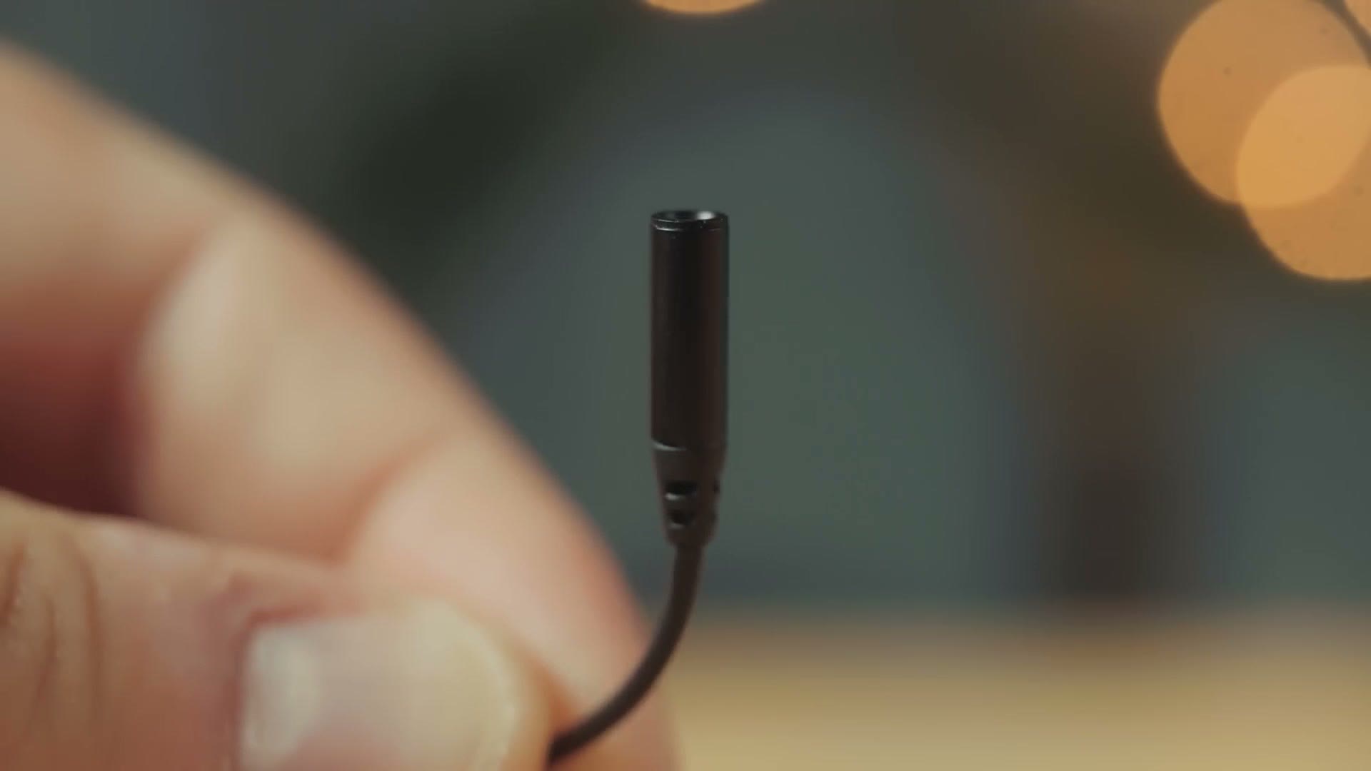 Close up of the Deity W.Lav Pro lavalier microphone capsule
