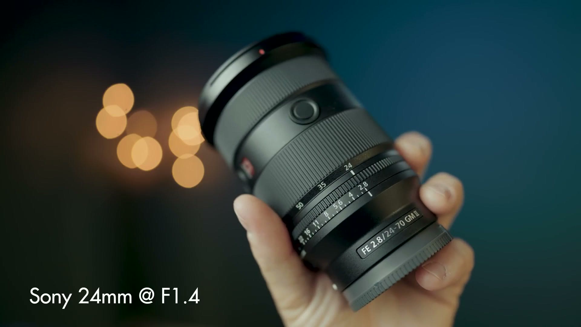 Sony 24mm f/1.4 prime lens