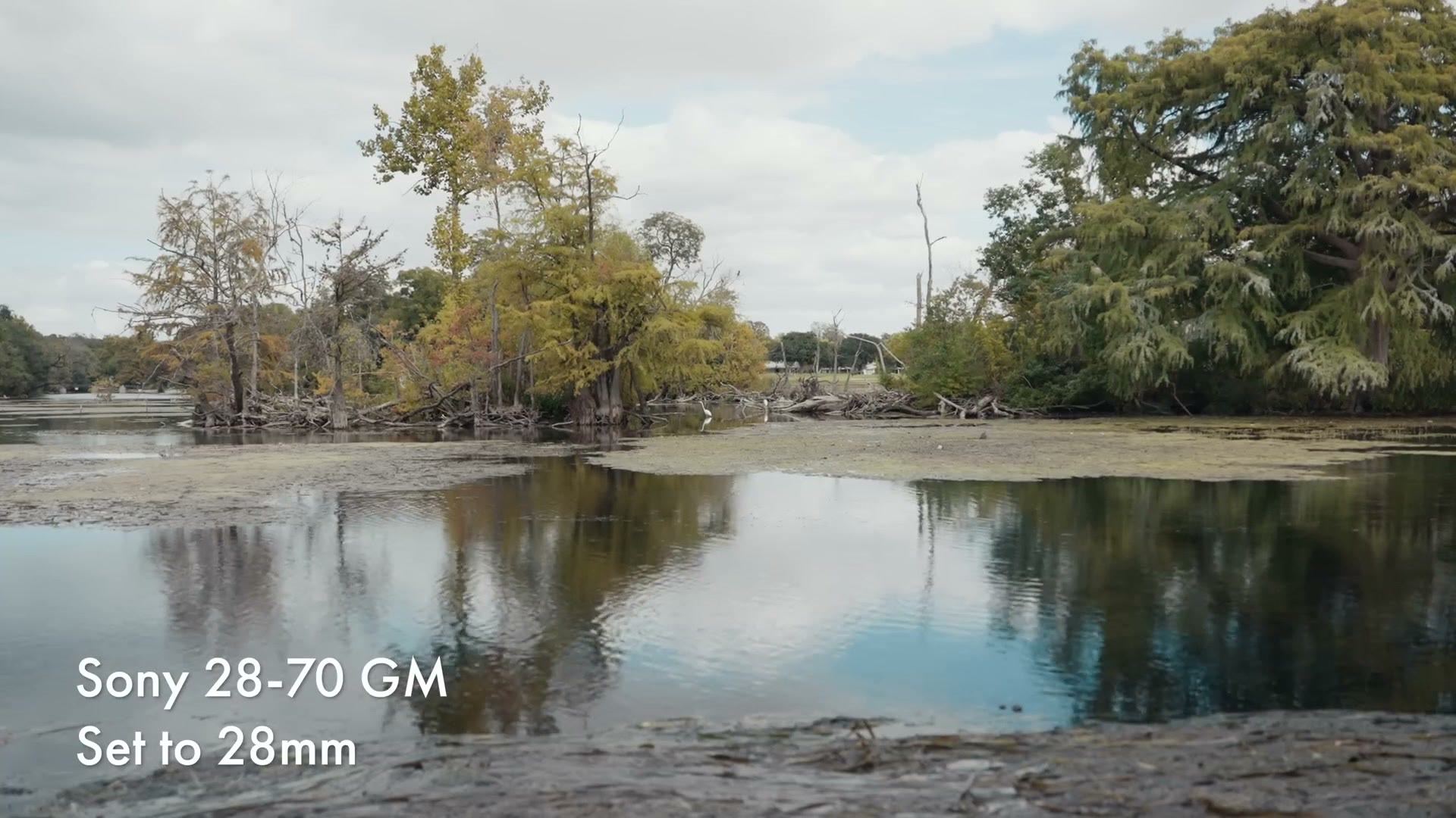 Landscape sample frame filmed on the Sony 28-70 GM set to 28mm