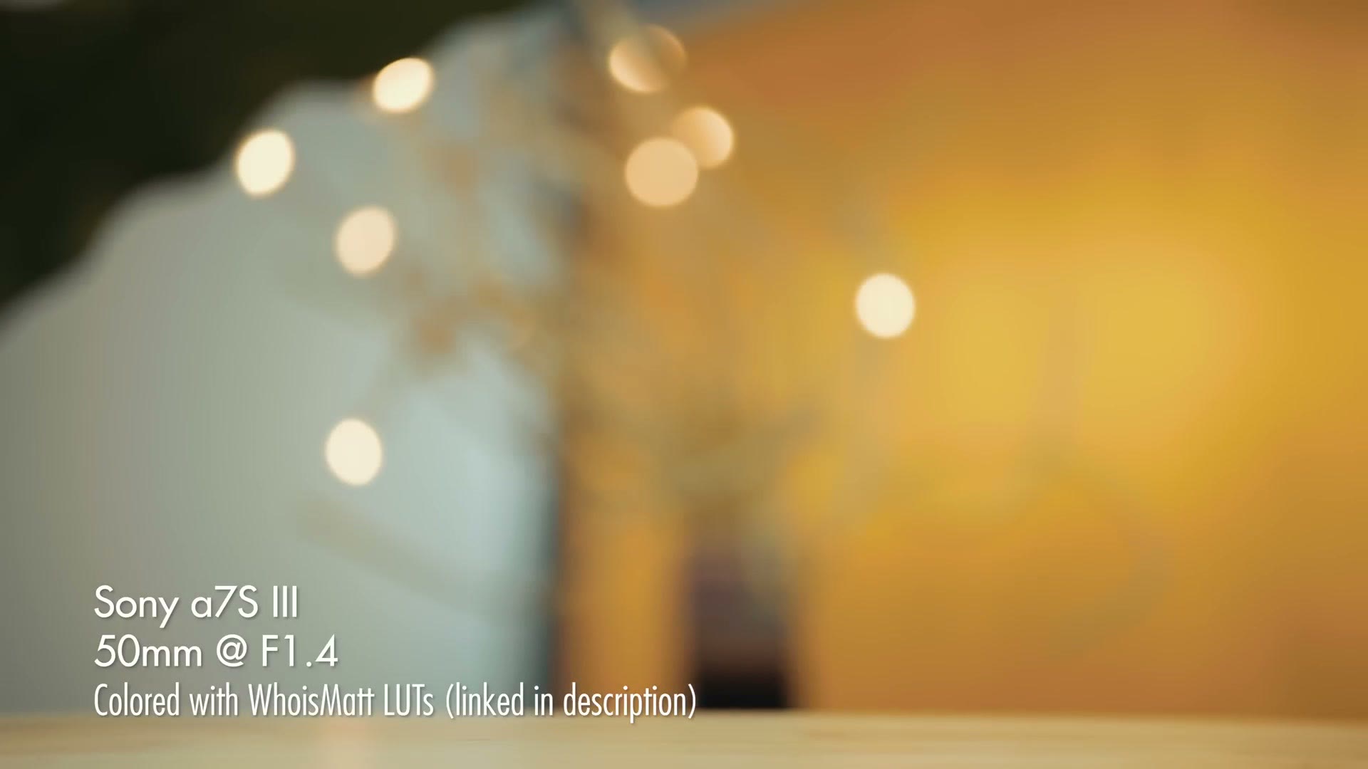 Shallow depth of field bokeh sample filmed on the Sony 50mm f/1.4 GM