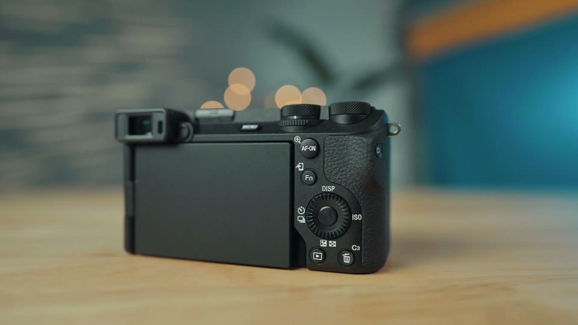 Back of the Sony a6700 showing the new buttons and dials