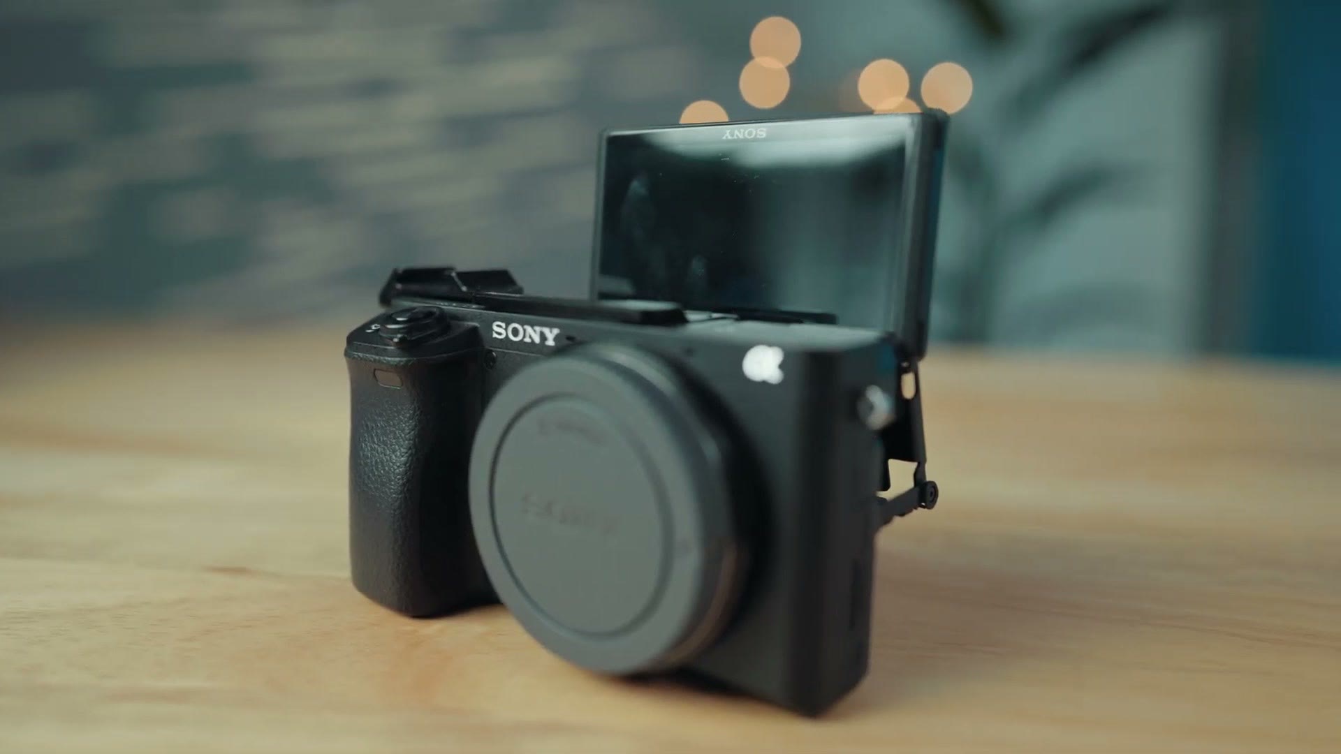 Sony a6700 with its flip around screen rotated out to the side