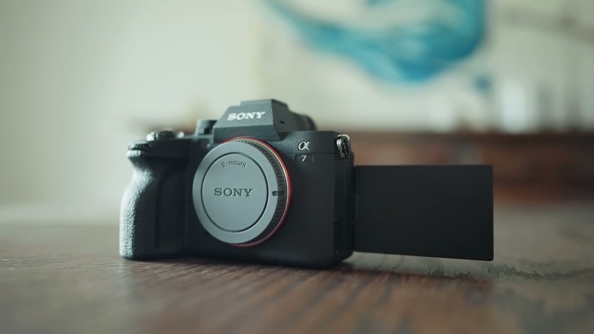 Sony a7 IV on a desk