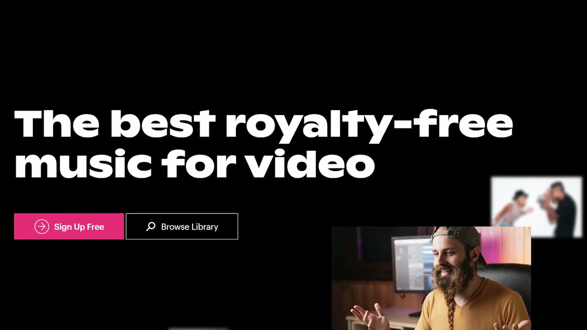 The Soundstripe homepage again