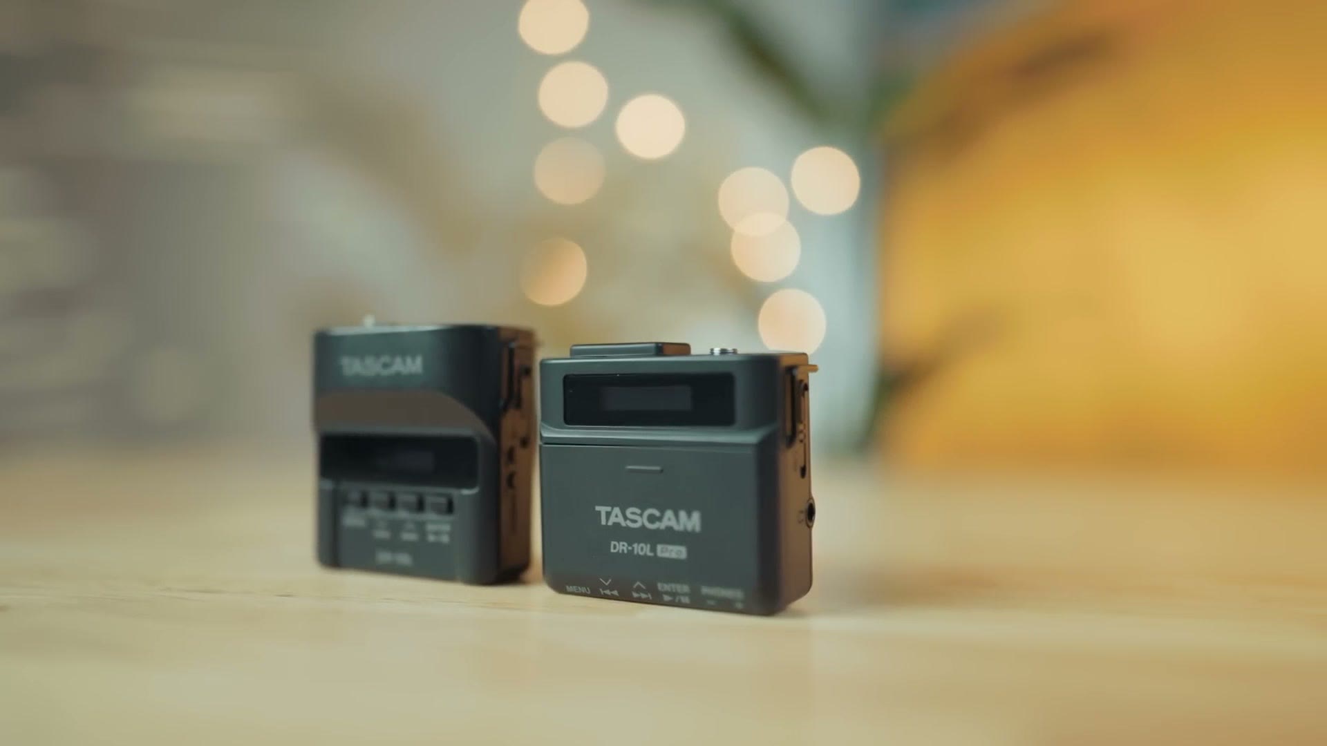 The Tascam DR-10L Pro sitting next to the original Tascam DR-10L for a size comparison