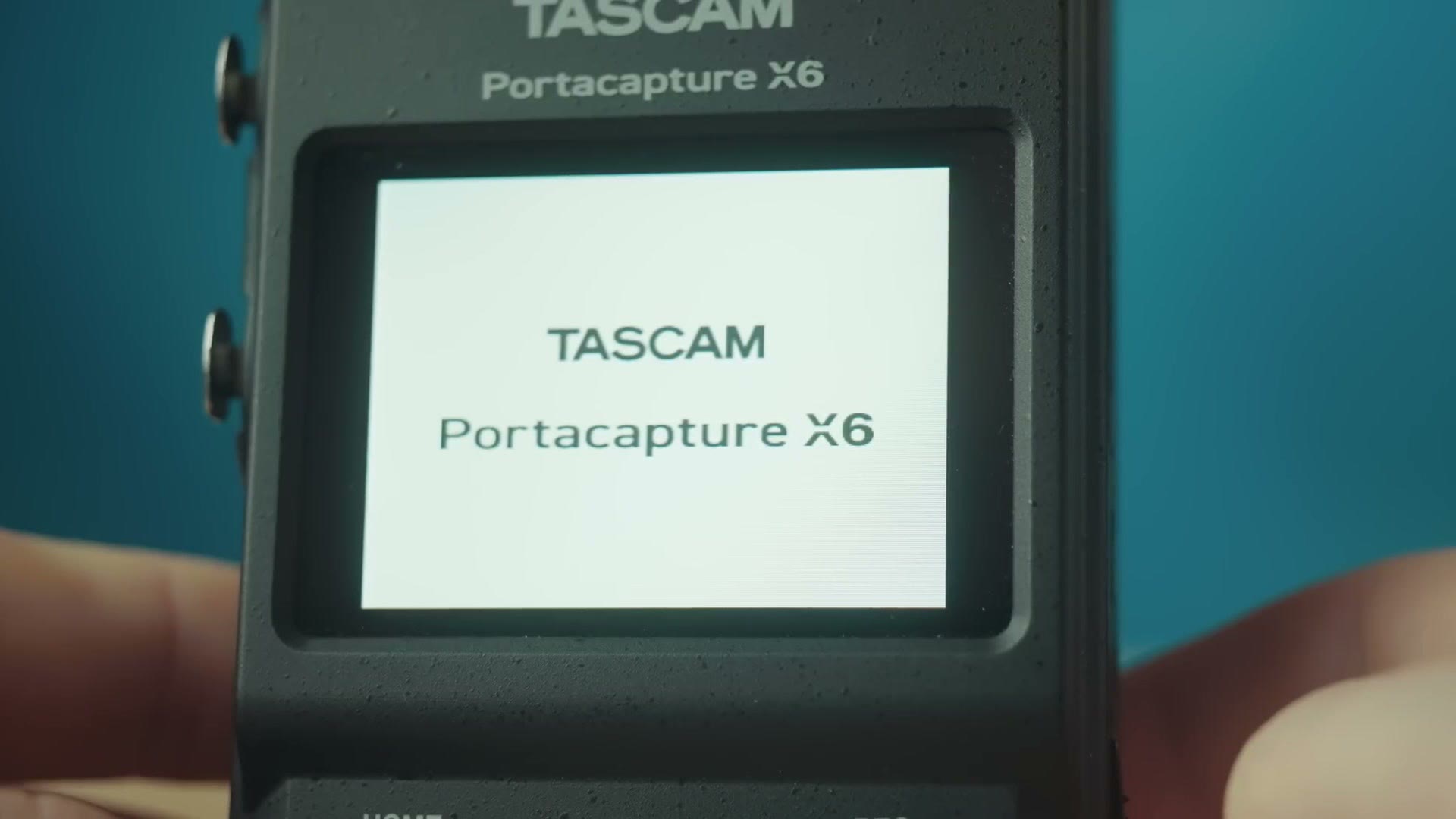 Tascam Portacapture X6 startup screen