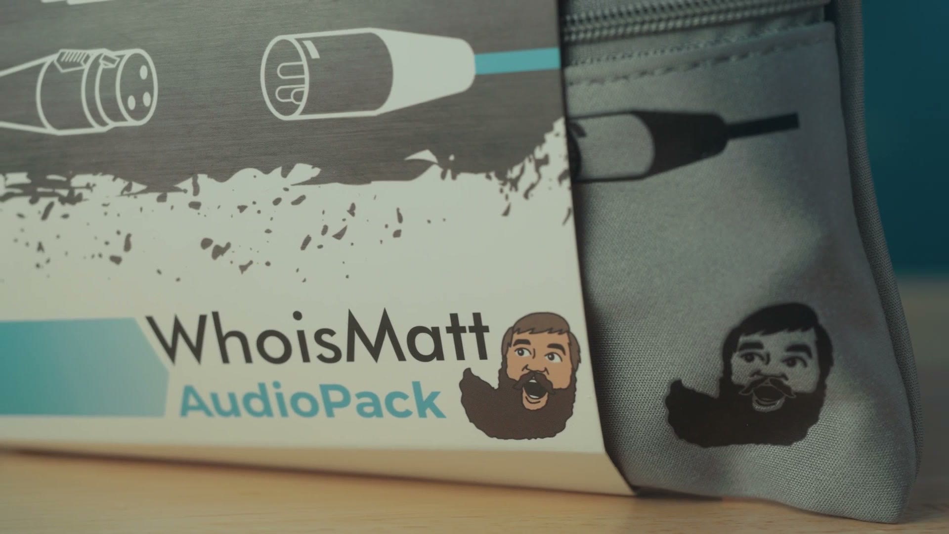 The WhoisMatt Audio Pack carrying pouch made with Kondor Blue