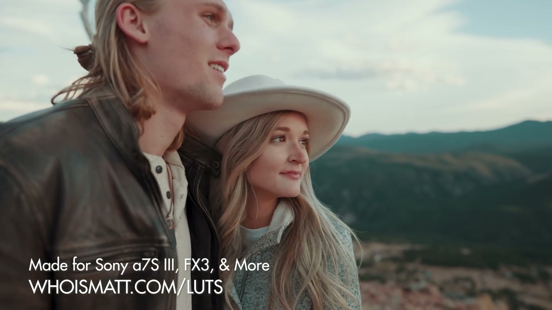 whoismatt LUTs color presets shown over graded wedding footage