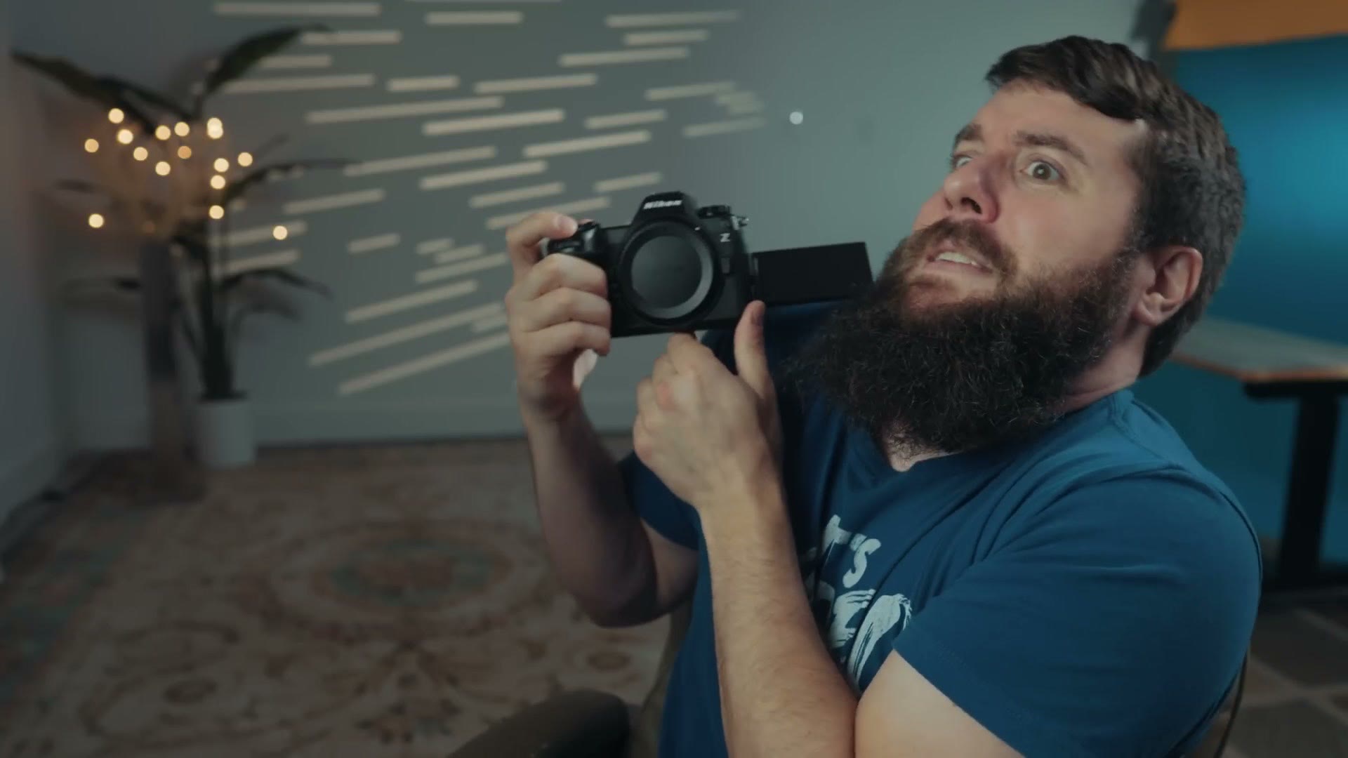 Matt Johnson flipping out the articulating rear screen on the Nikon Z6 III