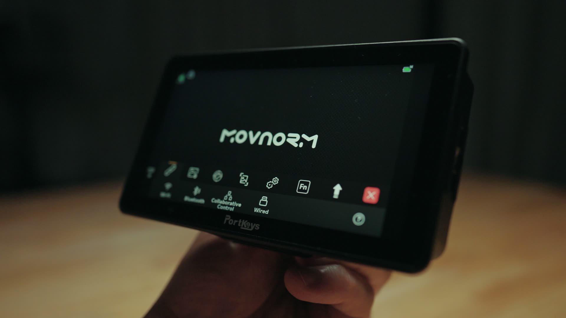 The Collaborative Control menu on the Portkeys LH5P III, the One to Many Control System